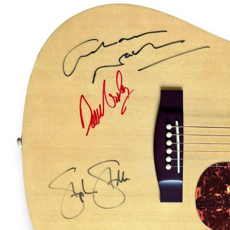 Crosby, Stills, & Nash Signed Guitar JSA COA David Crosby Stephen Stills Graham - 2