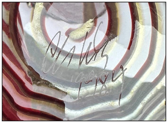 Dale Chihuly Large Original 5 Piece Seaform Macchia Set Hand Signed Blown Glass - 6