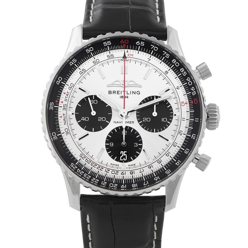 Breitling Navitimer B01 Chronograph Steel Watch AB0138241G1P1: Condition: Pre-owned - Good: This item has been gently used but is in good condition. It might have a few signs of wear, like light scratches or tarnishing. ,Brand: Breitling,Department: See Descripti