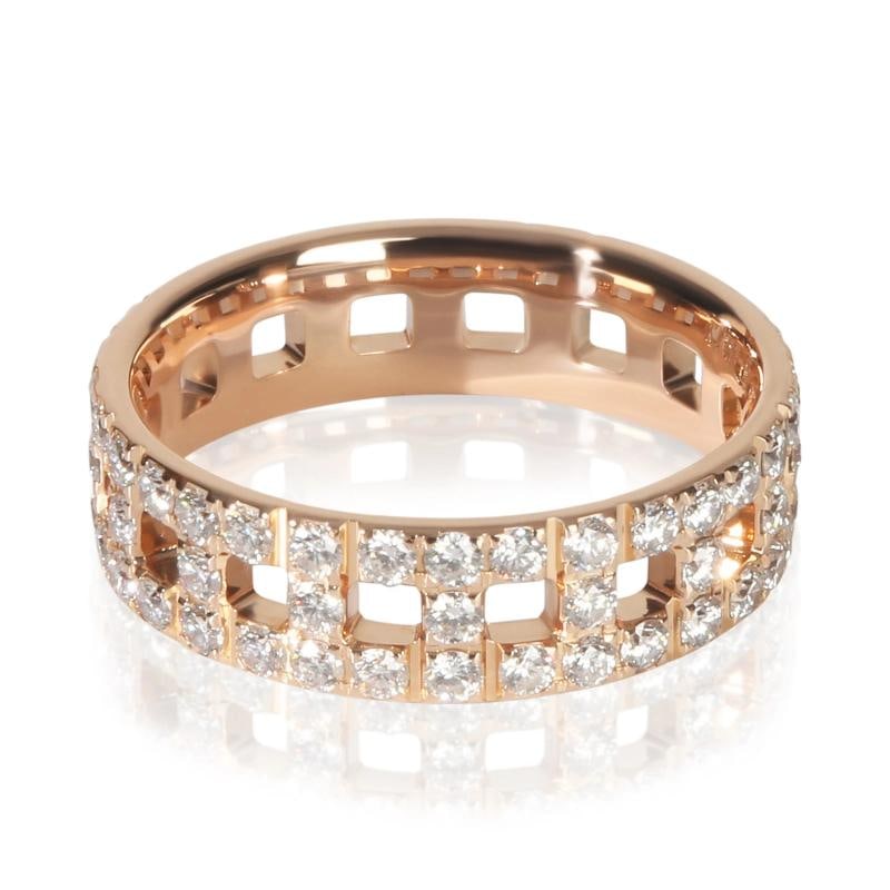 Tiffany & Co. Rose Gold Diamond True Wide Ring - 2
