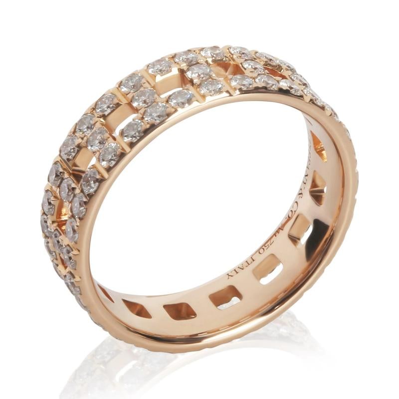 Tiffany & Co. Rose Gold Diamond True Wide Ring - 3