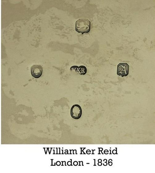 Antique 1836 English Georgian Sterling Silver Acorn Oak Leaf Bowl/Dish Set - 6