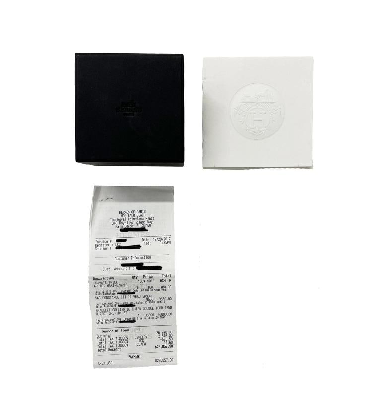 HermÃƒÂ¨s Double Tour Collier De Chien Diamond Bracelet in 18k Yellow Gold 0.79  - 5