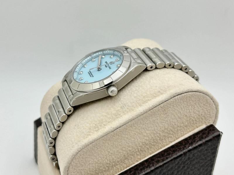 2026 NEW Breitling Chronomat Ladies A72310 Blue MOP Diamond Dial Steel Box Paper - 4