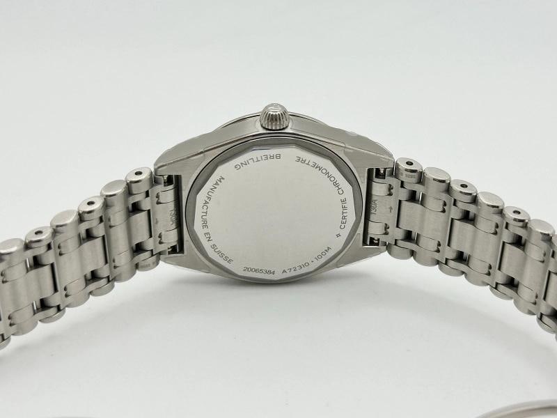 2026 NEW Breitling Chronomat Ladies A72310 Blue MOP Diamond Dial Steel Box Paper - 7