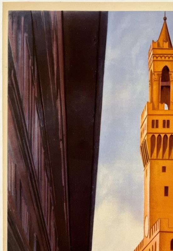 Original Vintage Poster FIRENZE Florene Italy Italian Travel Tourism LINEN - 2