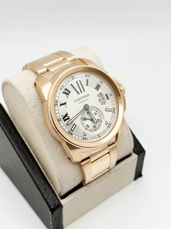 Cartier Calibre W7100018 42mm Ref 3300 18K Rose Gold Box Paper - 6