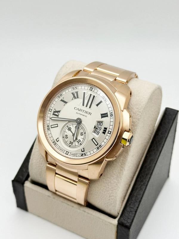 Cartier Calibre W7100018 42mm Ref 3300 18K Rose Gold Box Paper - 7