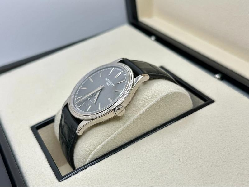 Patek Philippe Calatrava 6119G-001 39mm Charcoal Gray Dial 18K Gold Box Paper - 5