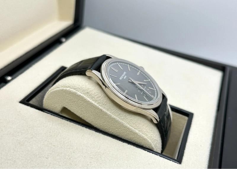 Patek Philippe Calatrava 6119G-001 39mm Charcoal Gray Dial 18K Gold Box Paper - 6