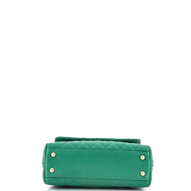 Chanel Coco Top Handle Bag Quilted Caviar Mini - 4