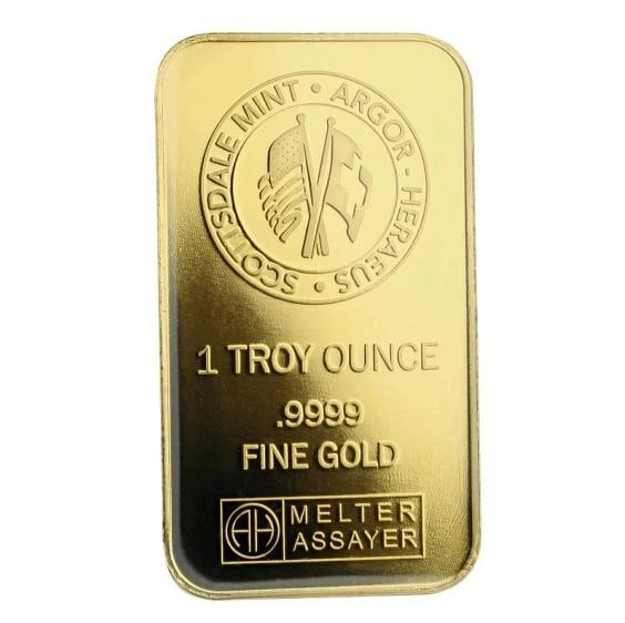 1 oz .9999 Gold Bar by Scottsdale Mint in Certi-LOCK COA #A389 - 4