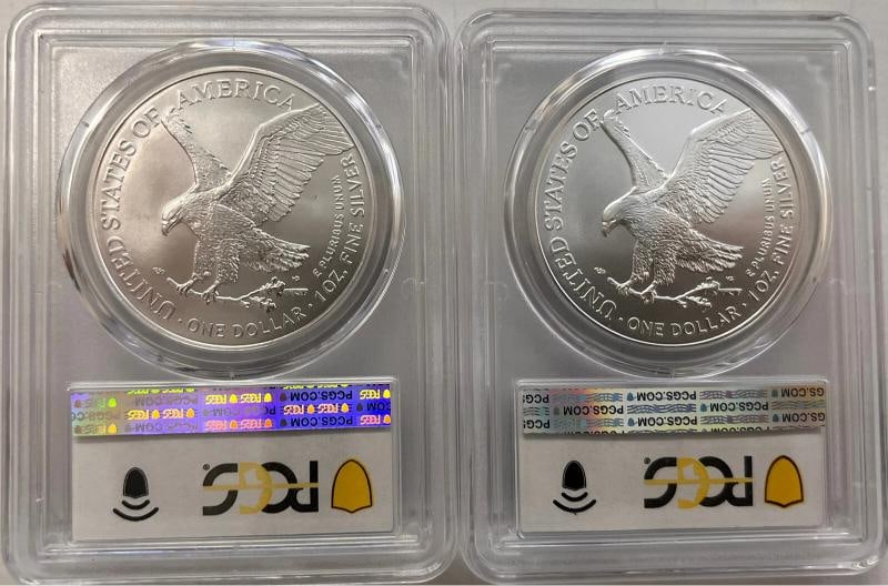 1986-2026 American Silver Eagles Complete 42 - Coin Set Each Graded PCGS MS69 - 12