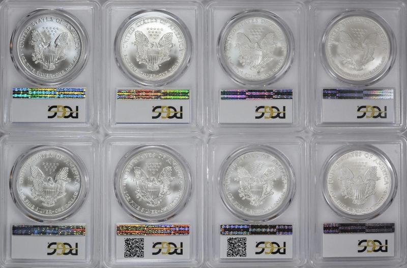 1986-2026 American Silver Eagles Complete 42 - Coin Set Each Graded PCGS MS69 - 6