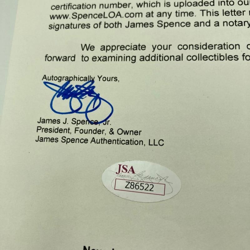 Babe Ruth & Lou Gehrig Sweet Spot 1934 Yankees Team Signed Baseball JSA COA - 9