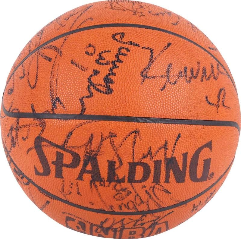 Michael Jordan 1992 All Star Game Signed Basketball Team USA Dream Team PSA - 4