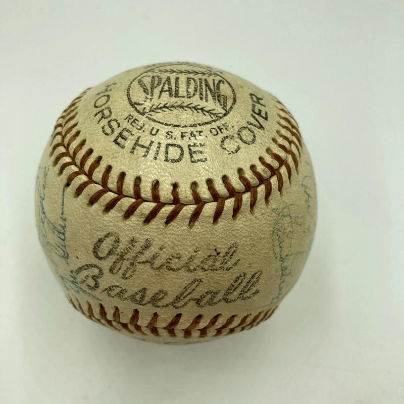 Jackie Robinson 1957 Brooklyn Dodgers Team Signed Baseball JSA COA - 11