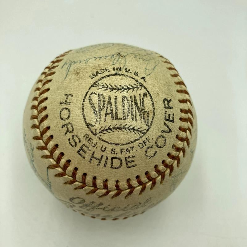 Jackie Robinson 1957 Brooklyn Dodgers Team Signed Baseball JSA COA - 12