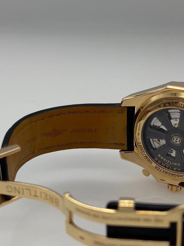 Breitling Bentley Barnato R25368 49mm 18K Rose Gold Leather Strap Box - 10