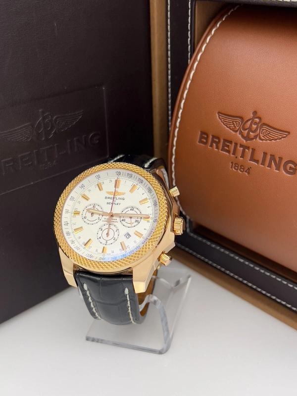 Breitling Bentley Barnato R25368 49mm 18K Rose Gold Leather Strap Box - 2