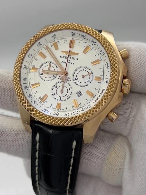 Breitling Bentley Barnato R25368 49mm 18K Rose Gold Leather Strap Box - 3