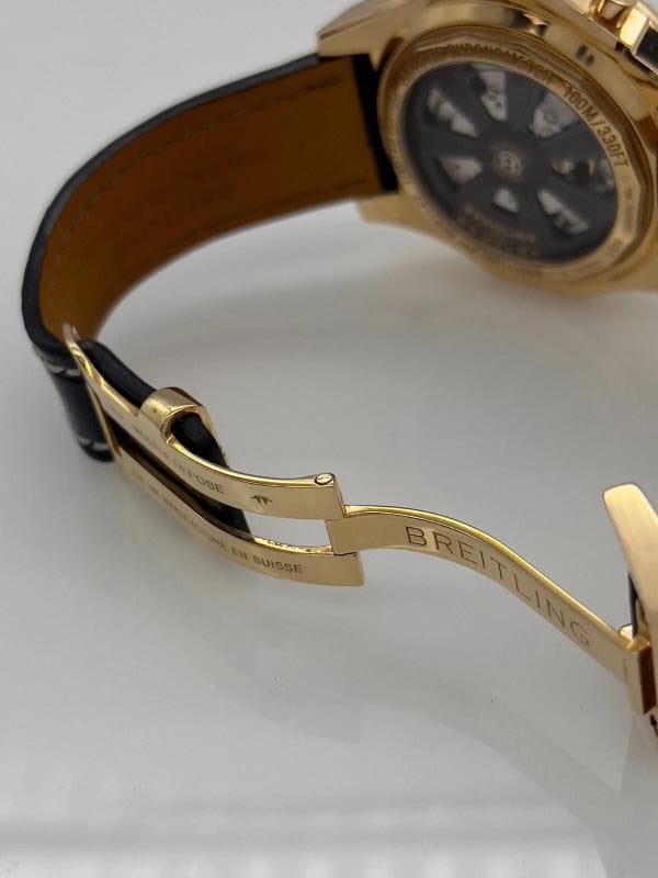 Breitling Bentley Barnato R25368 49mm 18K Rose Gold Leather Strap Box - 9