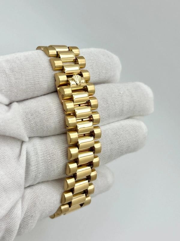 Rolex Day Date President 18038 36mm White Roman Dial 18K Yellow Gold Box Papers - 8