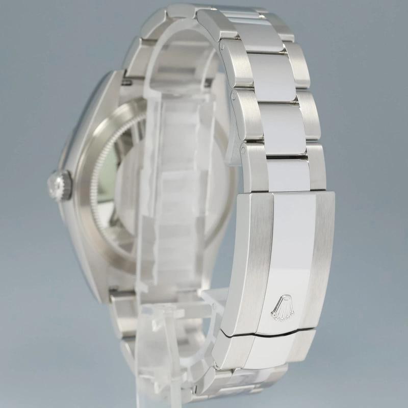 2024 NEW PAPERS Rolex Sky-Dweller Steel Green Oyster Fluted 42mm 336934 Watch - 4