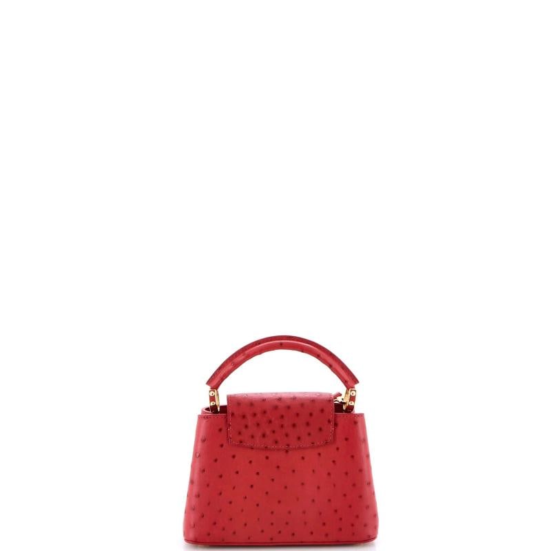 Louis Vuitton Capucines Bag Ostrich Mini - 3
