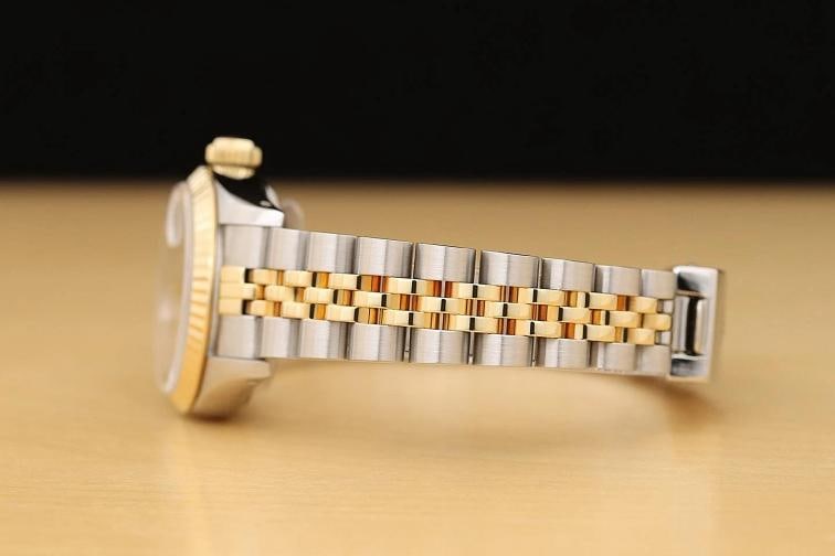 ROLEX LADIES DATEJUST 69173 CREAM ARABIC JUBILEE DIAL 18K GOLD STEEL 2TONE WATCH - 5
