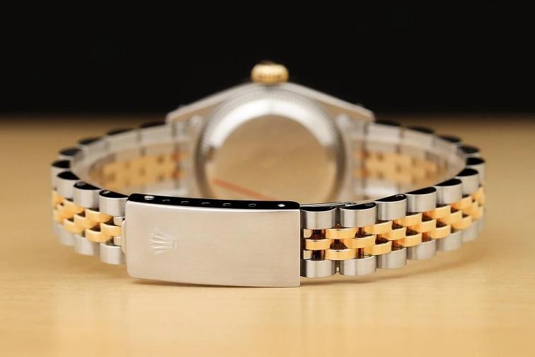 ROLEX LADIES DATEJUST 69173 CREAM ARABIC JUBILEE DIAL 18K GOLD STEEL 2TONE WATCH - 6