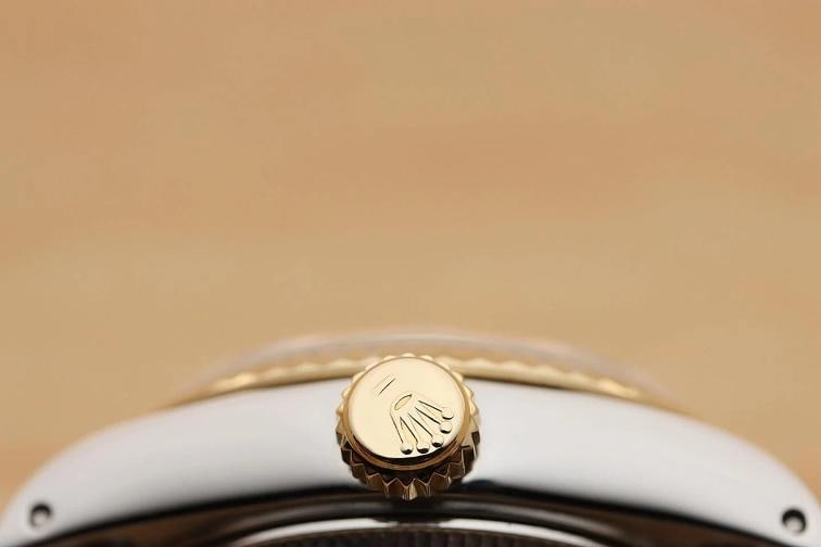 ROLEX LADIES DATEJUST 69173 CREAM ARABIC JUBILEE DIAL 18K GOLD STEEL 2TONE WATCH - 9