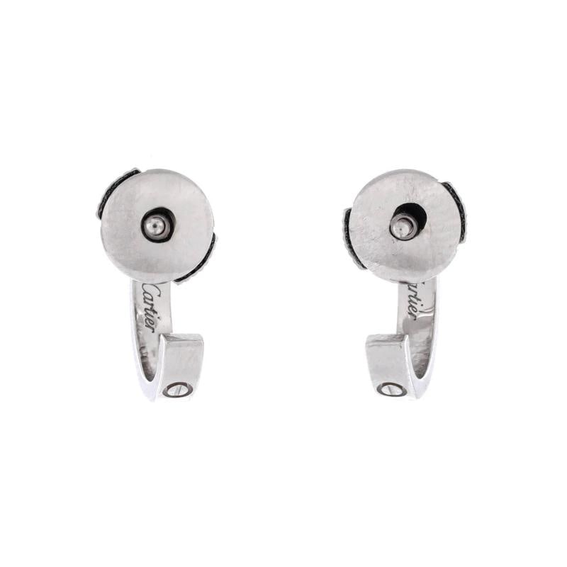 Cartier Love Hoop Earrings 18K White Gold Small - 3