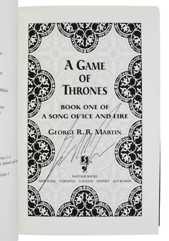 A Game of Thrones ~ SIGNED by GEORGE R. R. MARTIN ~ First Edition US ~ 1st 1996 - 8