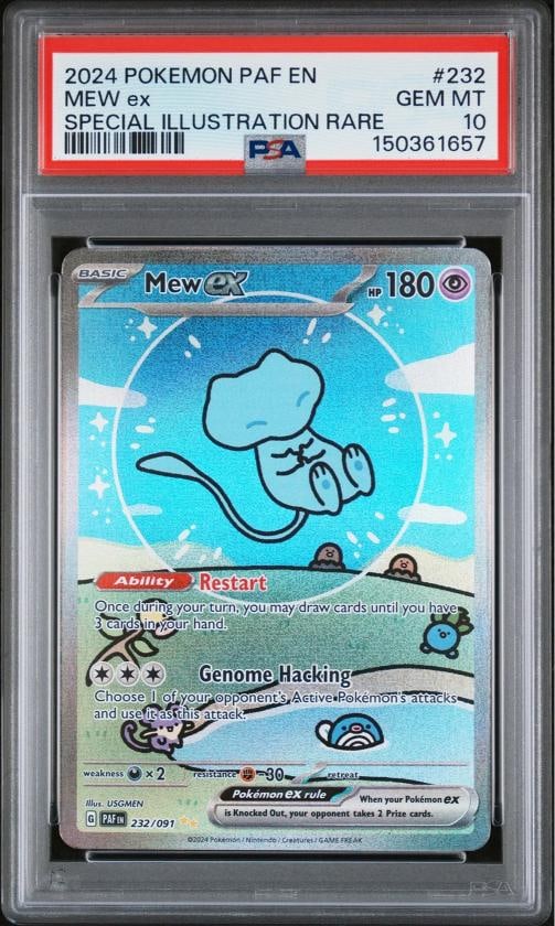 2024 POKEMON PAF EN-PALDEAN FATES SPECIAL ILLUSTRATION RARE #232 MEW EX PSA 10: Condition: Graded - PSA 10: Professionally graded ,Graded: Yes,Set: 2024 POKEMON PAF EN-PALDEAN FATES,Game: Pokƒ©mon TCG,Character: MEW EX,Card Name: MEW EX,Grade: 10,Professional Grader: Pr