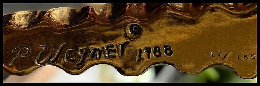 Paul D. Wegner Signed Original Bronze Sculpture New Orleans Mardi Gras Large Art - 4