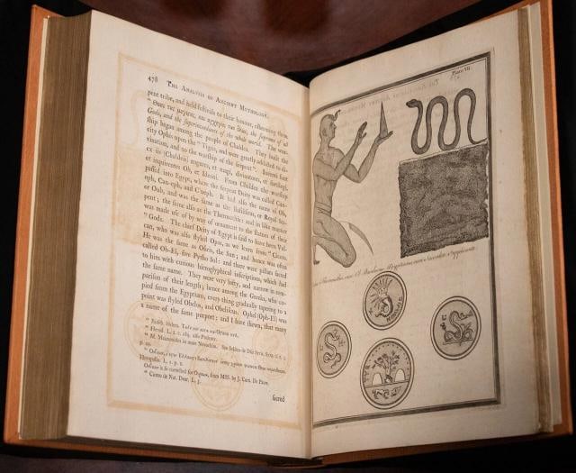 1775 A New System Or An Analysis Of Ancient Mythology Copper Plates 12" Tall - 16