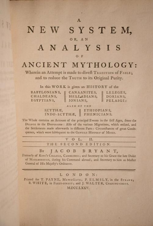 1775 A New System Or An Analysis Of Ancient Mythology Copper Plates 12" Tall - 17
