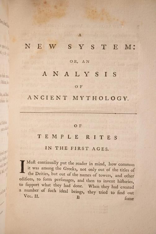 1775 A New System Or An Analysis Of Ancient Mythology Copper Plates 12" Tall - 18