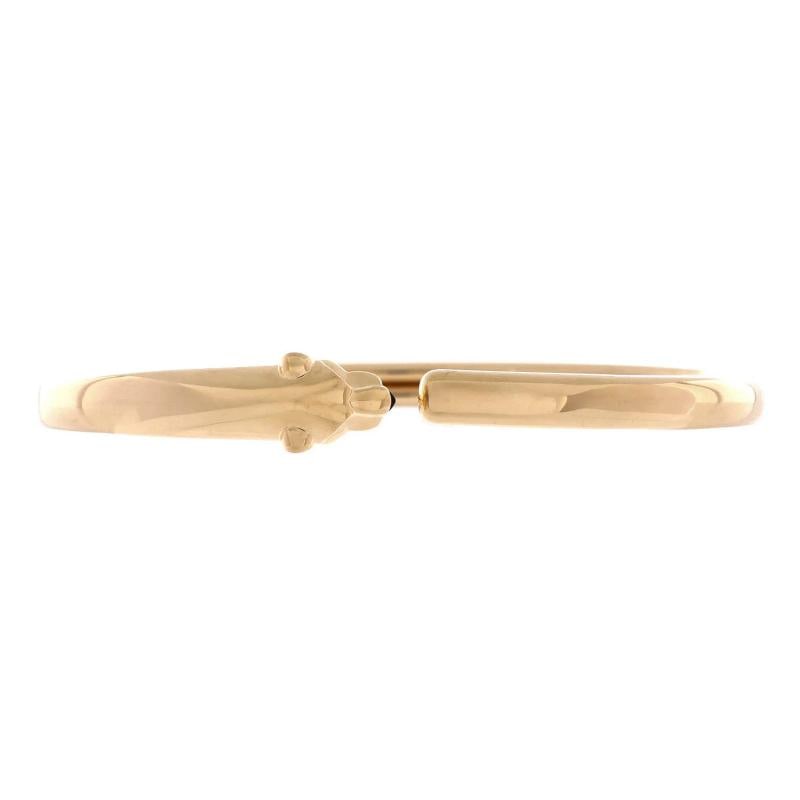 Cartier Panthere de Cartier Open Cuff Bracelet 18K Yellow Gold with Onyx: Condition: Pre-owned - Good,Brand: Cartier,Main Stone: Tsavorite,Metal: 18K Yellow Gold,Metal Purity: 18K,Style: Cuff,Type: Bracelet,Color: Yellow Gold,Material: 18K Yellow Gold, Onyx, Tsavorite
