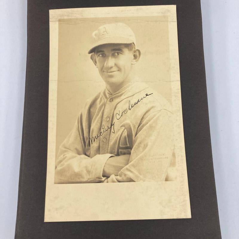 Historic 1929 Philadelphia Athletics World Series Champs Team Signed Album PSA - 6