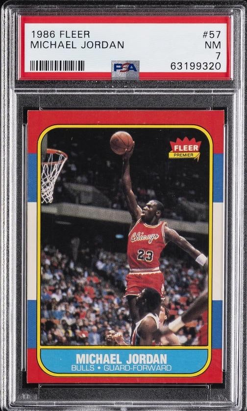 Michael Jordan 1986 Fleer #57 (PSA 7) (1 of 2)