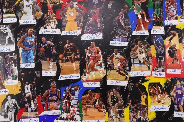 NBA 60 Greatest "NBA Legends Of Basketball" Signed Framed Lithograph #52/60 BAS - 6