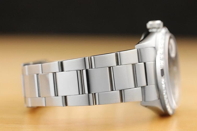 MENS ROLEX DATEJUST BLUE DIAMOND SAPPHIRE 18K GOLD STAINLESS STEEL OYSTER WATCH - 7