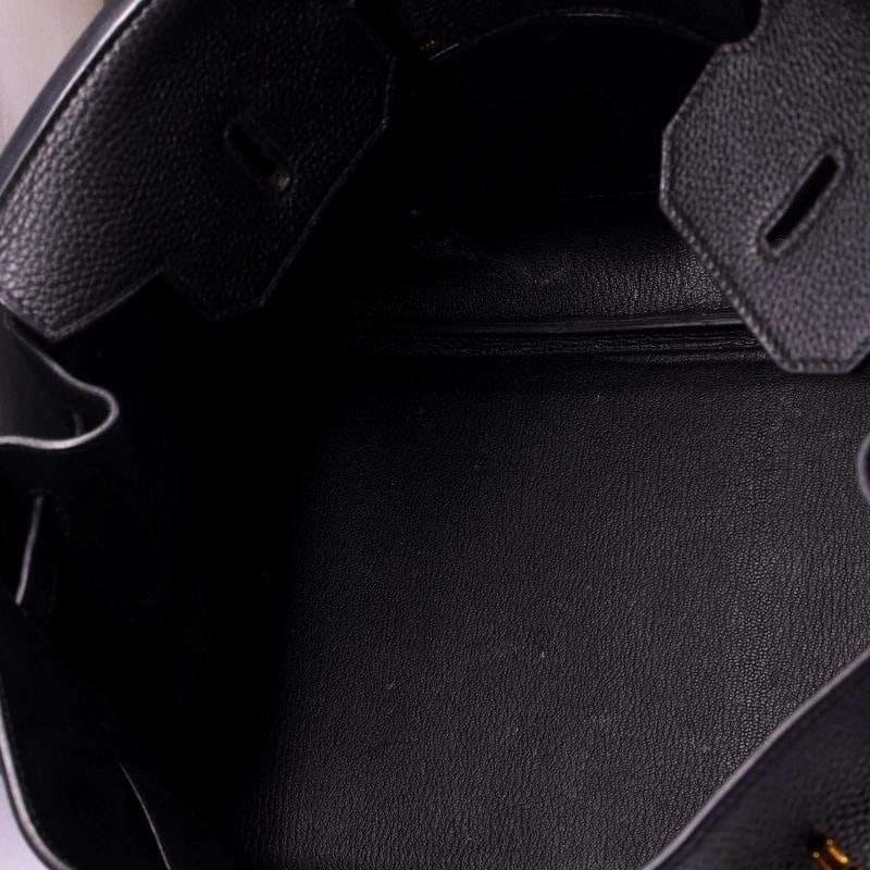 Hermes Birkin Handbag Black Togo with Gold Hardware 35 - 6