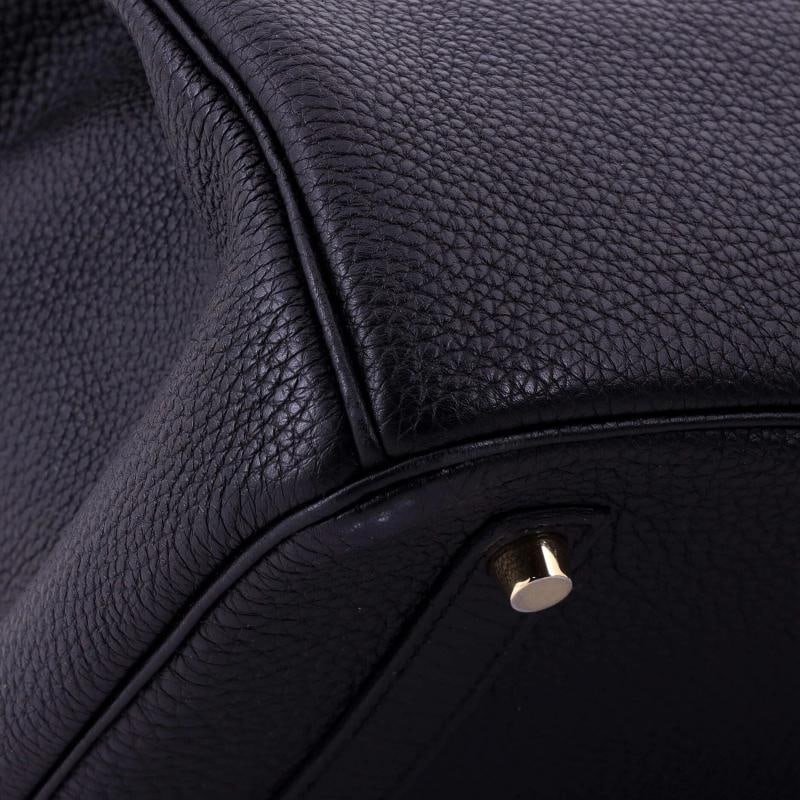 Hermes Birkin Handbag Black Togo with Gold Hardware 35 - 7