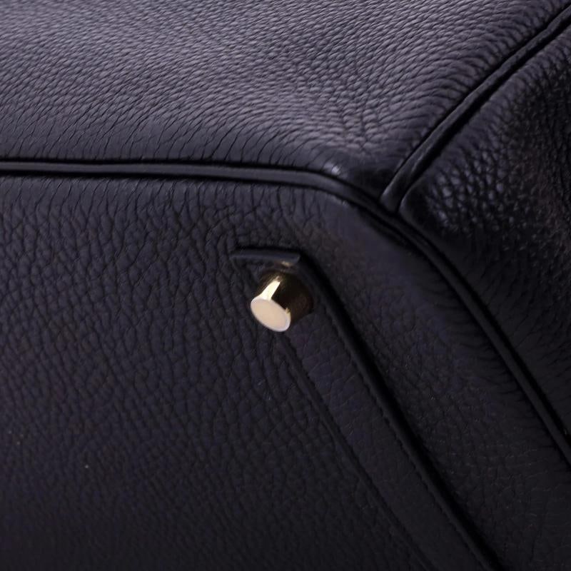 Hermes Birkin Handbag Black Togo with Gold Hardware 35 - 8
