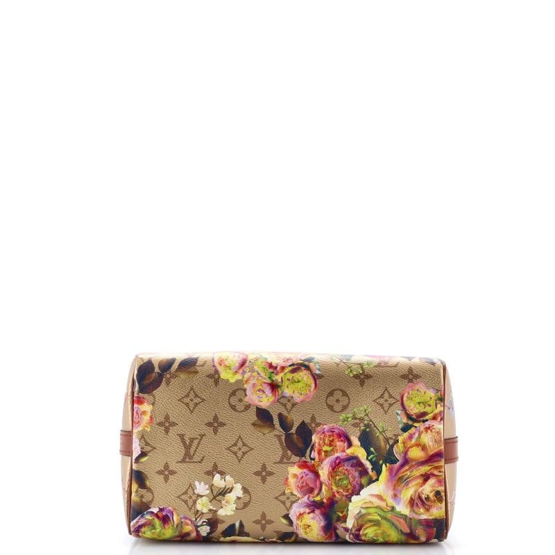 Louis Vuitton Speedy Bandouliere Bag Limited Edition Flowers Monogram Canvas 25 - 4