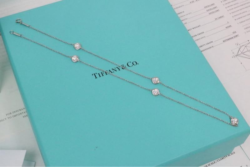 Tiffany & Co Peretti Platinum 1.73ct Diamond By The Yard Necklace F VS1 $17K - 11