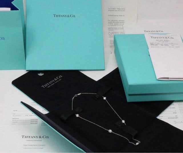 Tiffany & Co Peretti Platinum 1.73ct Diamond By The Yard Necklace F VS1 $17K (1 of 12)